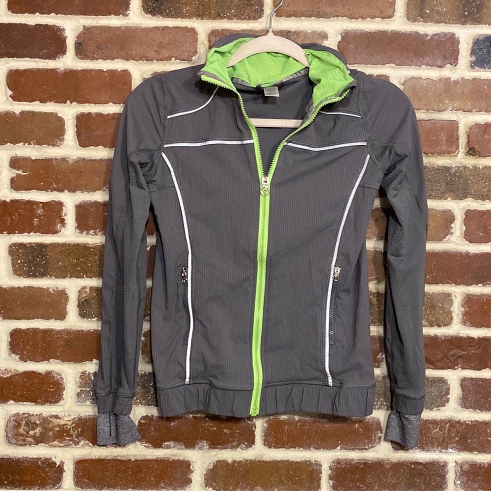 Ivivva gray jacket with hood size 12